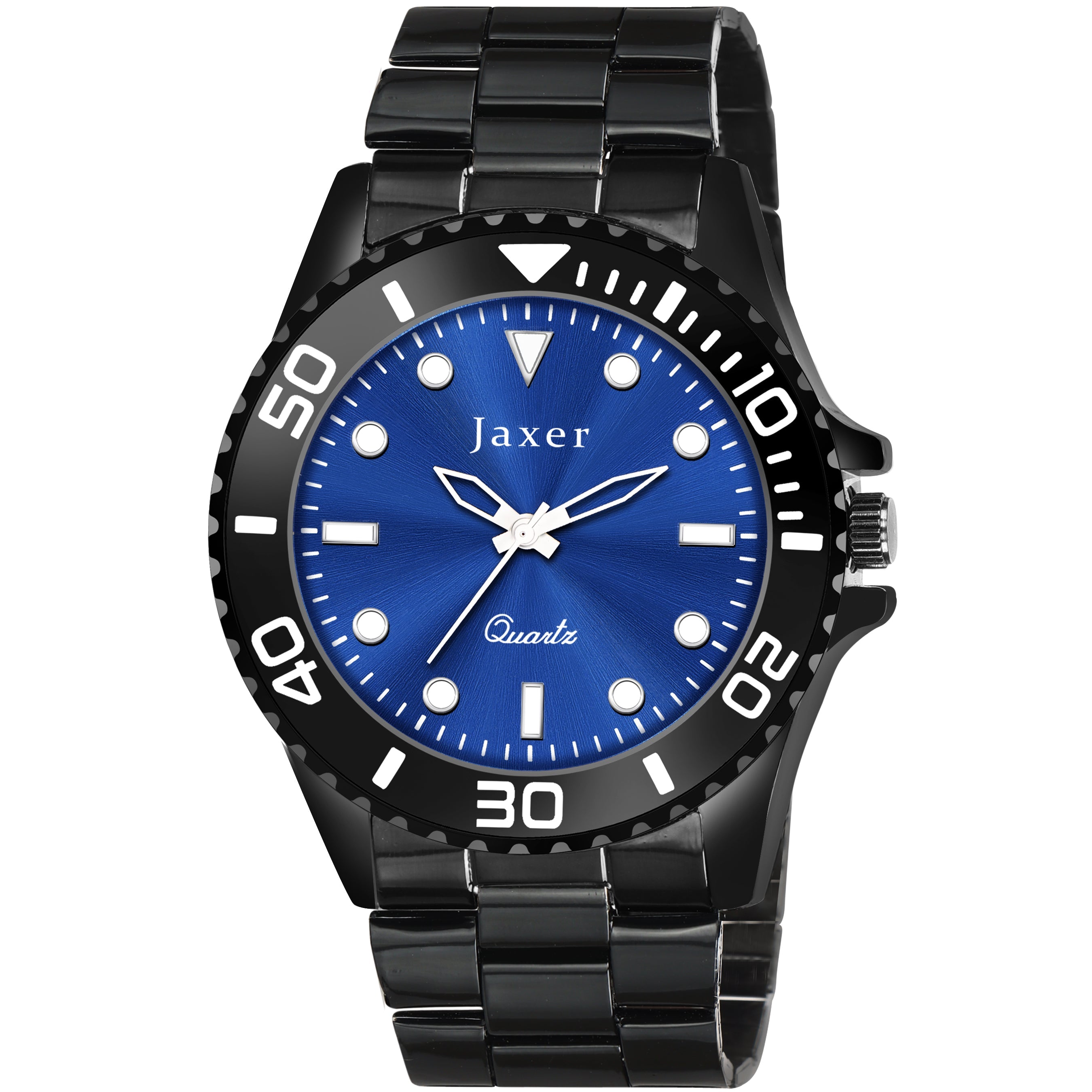 jaxer blue men's wrist watch
