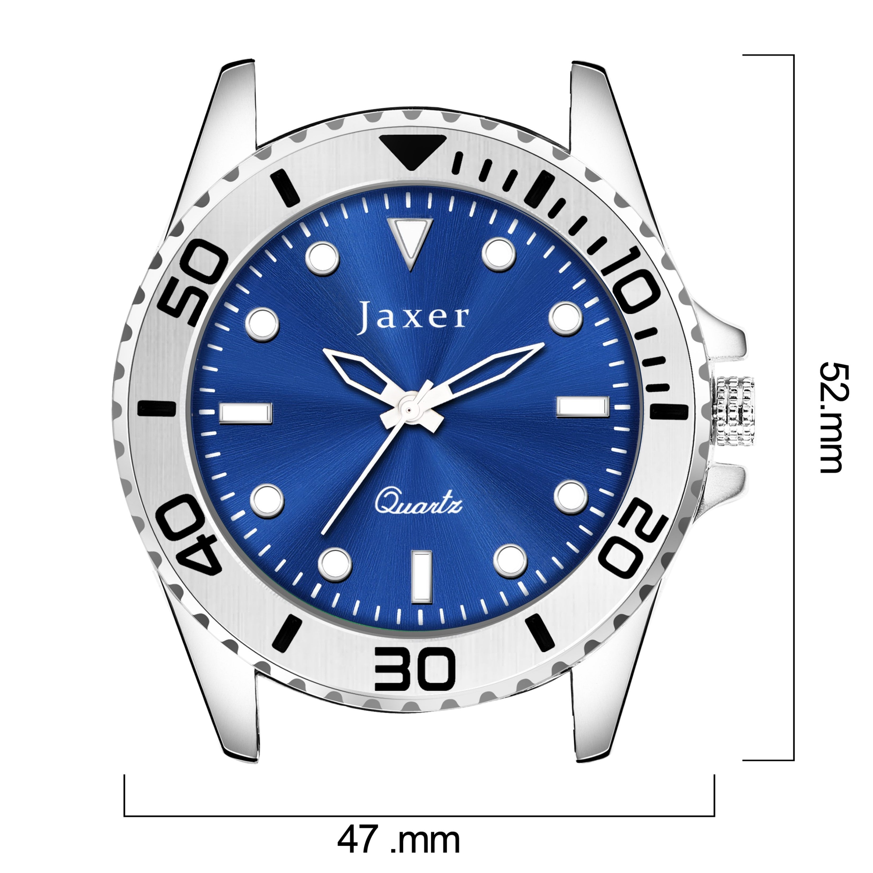 Jaxer Blue Dial Steel Chain Analog Wrist Watch For Men - JXRM2198