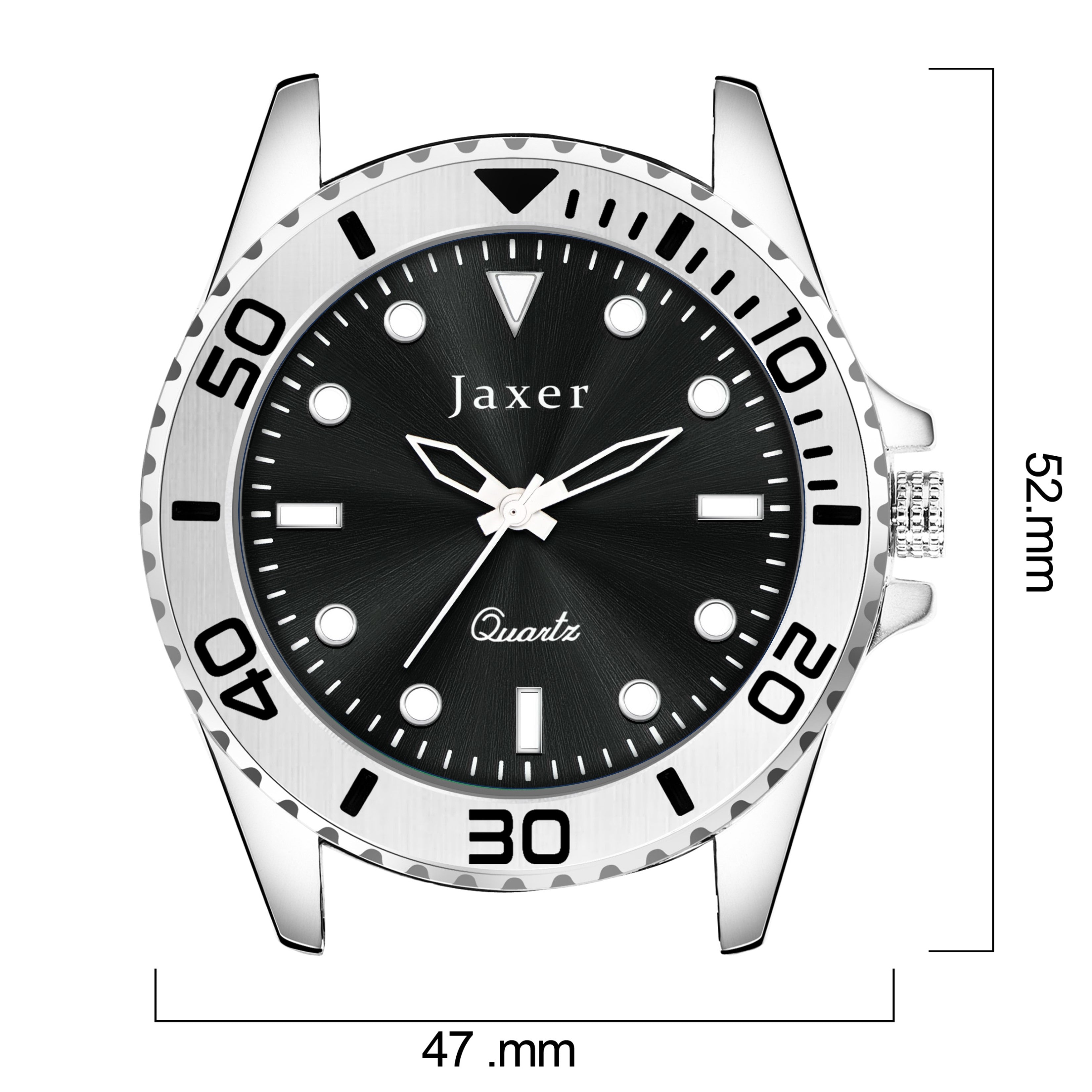 Jaxer Black Dial Steel Chain Analog Wrist Watch For Men - JXRM2199