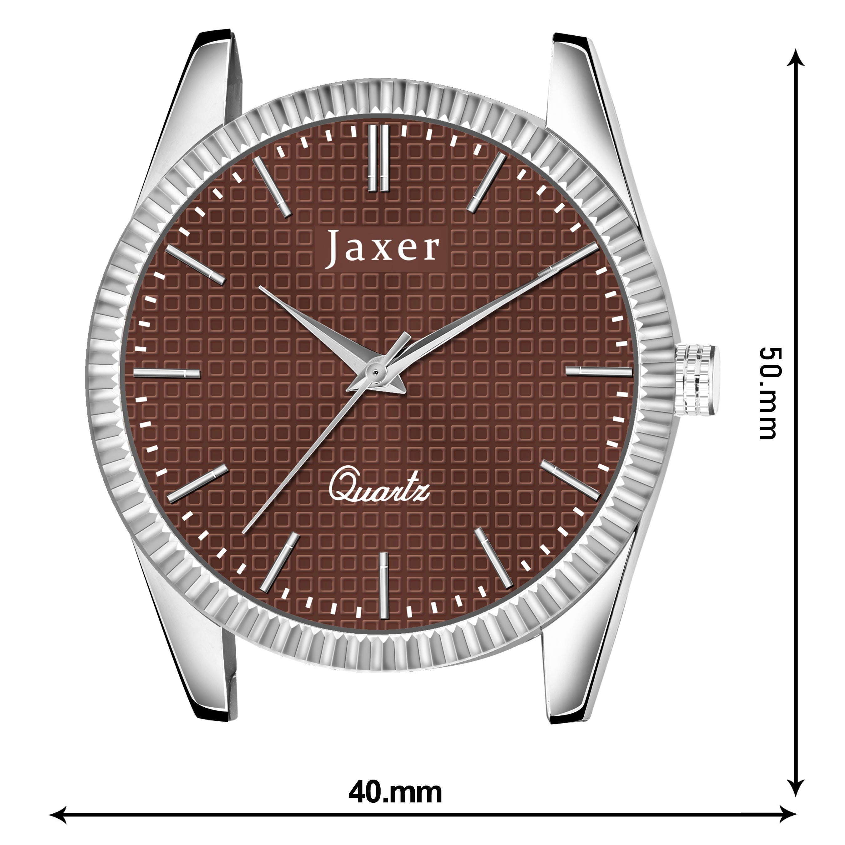Jaxer Brown Silicone Band Analog Wrist Watch For Men And Boys - JXRM2200