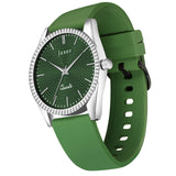 Jaxer Green Silicone Band Analog Wrist Watch For Men And Boys - JXRM2201