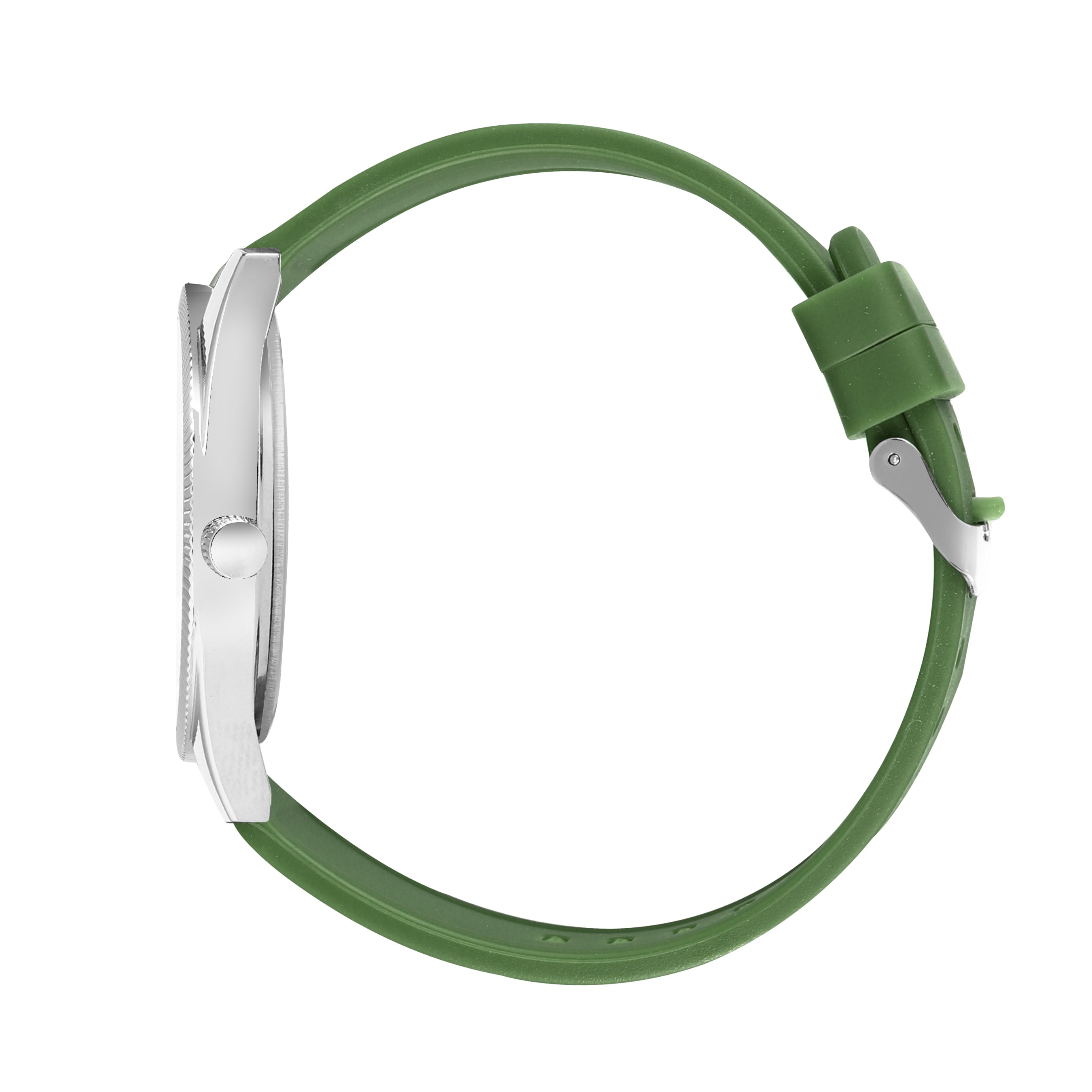 Jaxer Green Silicone Band Analog Wrist Watch For Men And Boys - JXRM2201