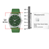Jaxer Green Silicone Band Analog Wrist Watch For Men And Boys - JXRM2201
