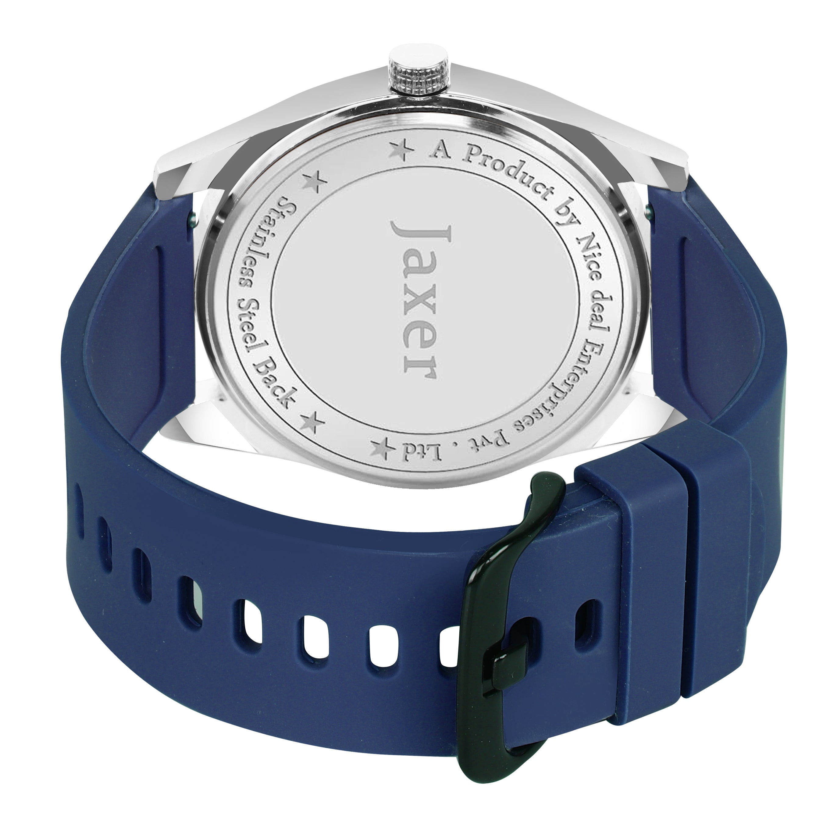 Jaxer Blue Silicone Band Analog Wrist Watch For Men And Boys - JXRM2202