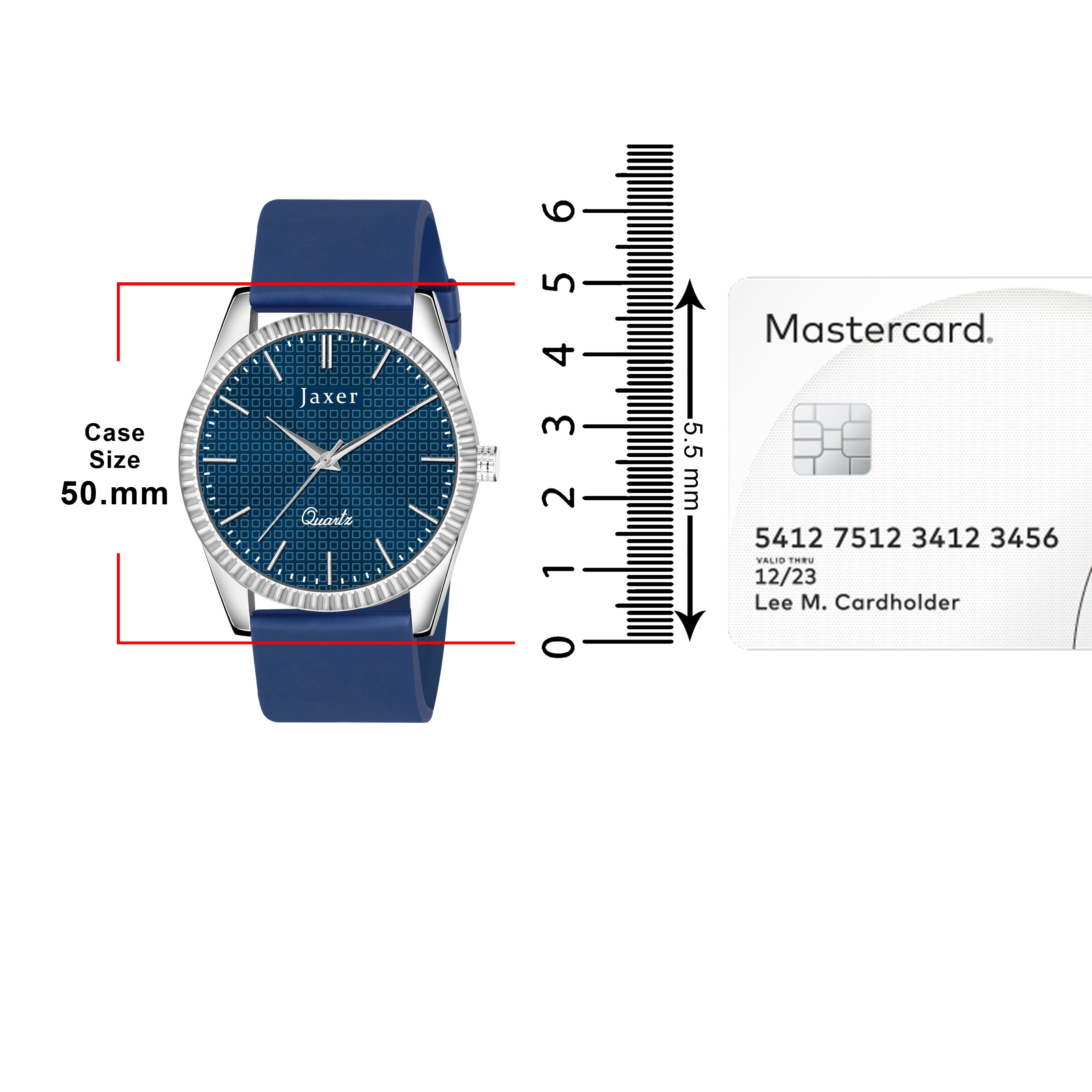 Jaxer Blue Silicone Band Analog Wrist Watch For Men And Boys - JXRM2202