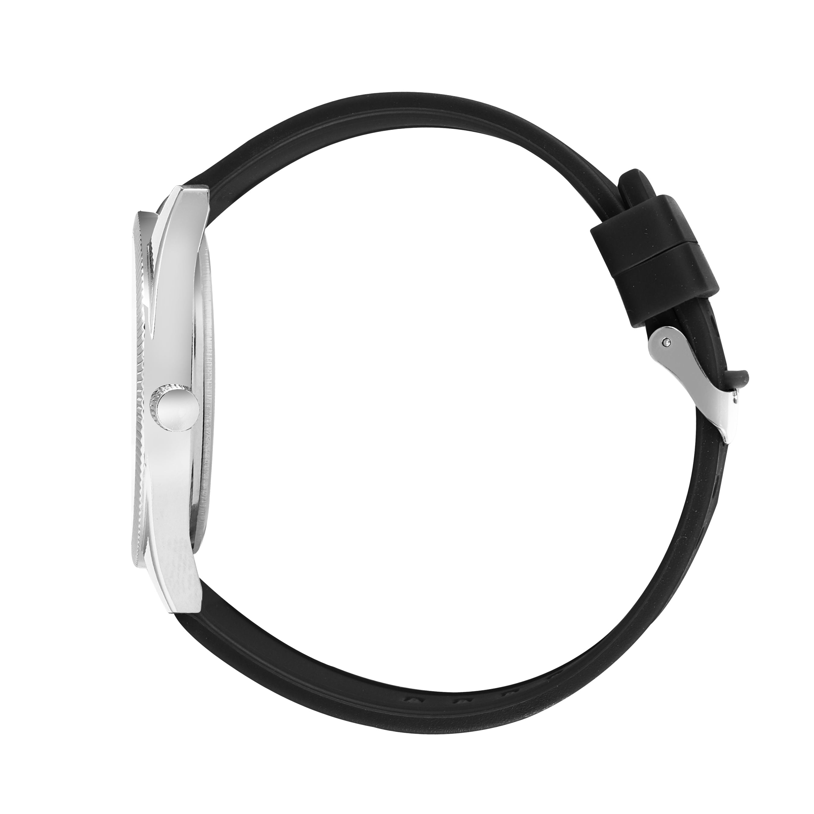 Jaxer Black Silicone Band Analog Wrist Watch For Men And Boys - JXRM2203