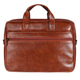 Jaxer Tan Leather Laptop Messenger Bag for Men - JXRMB013 - Jainx Store