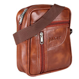 Jaxer Tan Leather Cross Body Travel Office Side Shoulder Sling Bag for Men and Women - JXRSB114 - Jainx Store