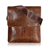 Jaxer Brown Leather Sling Cross Body Travel Office Side Shoulder Bag for Men and Women - JXRSB115