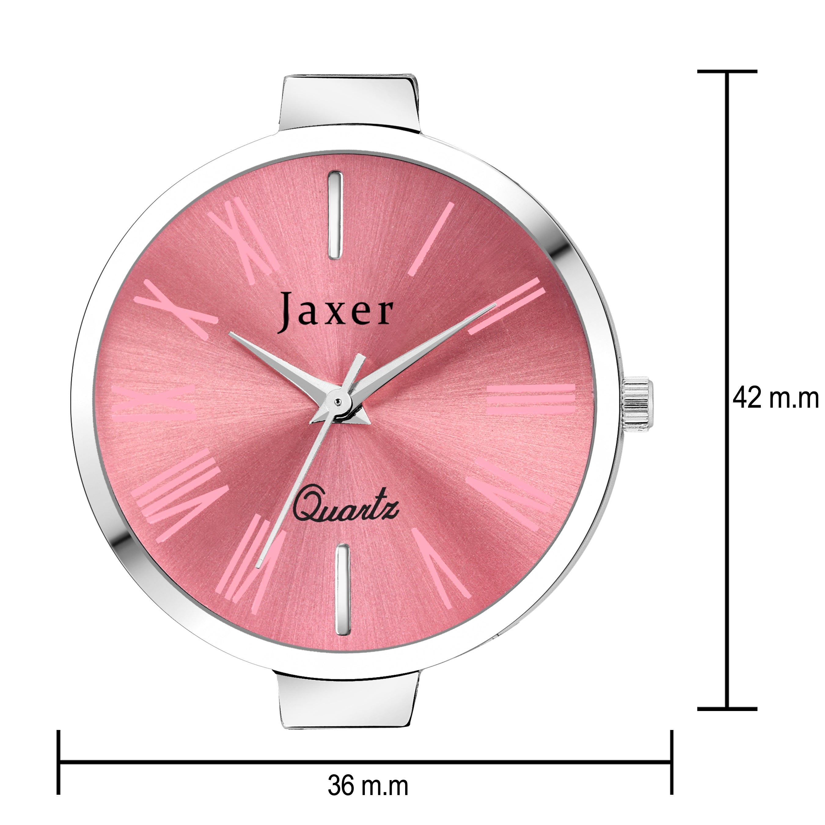 Jaxer Party Pink Dial Steel Chain Analog Watch - For Women JXRW2514