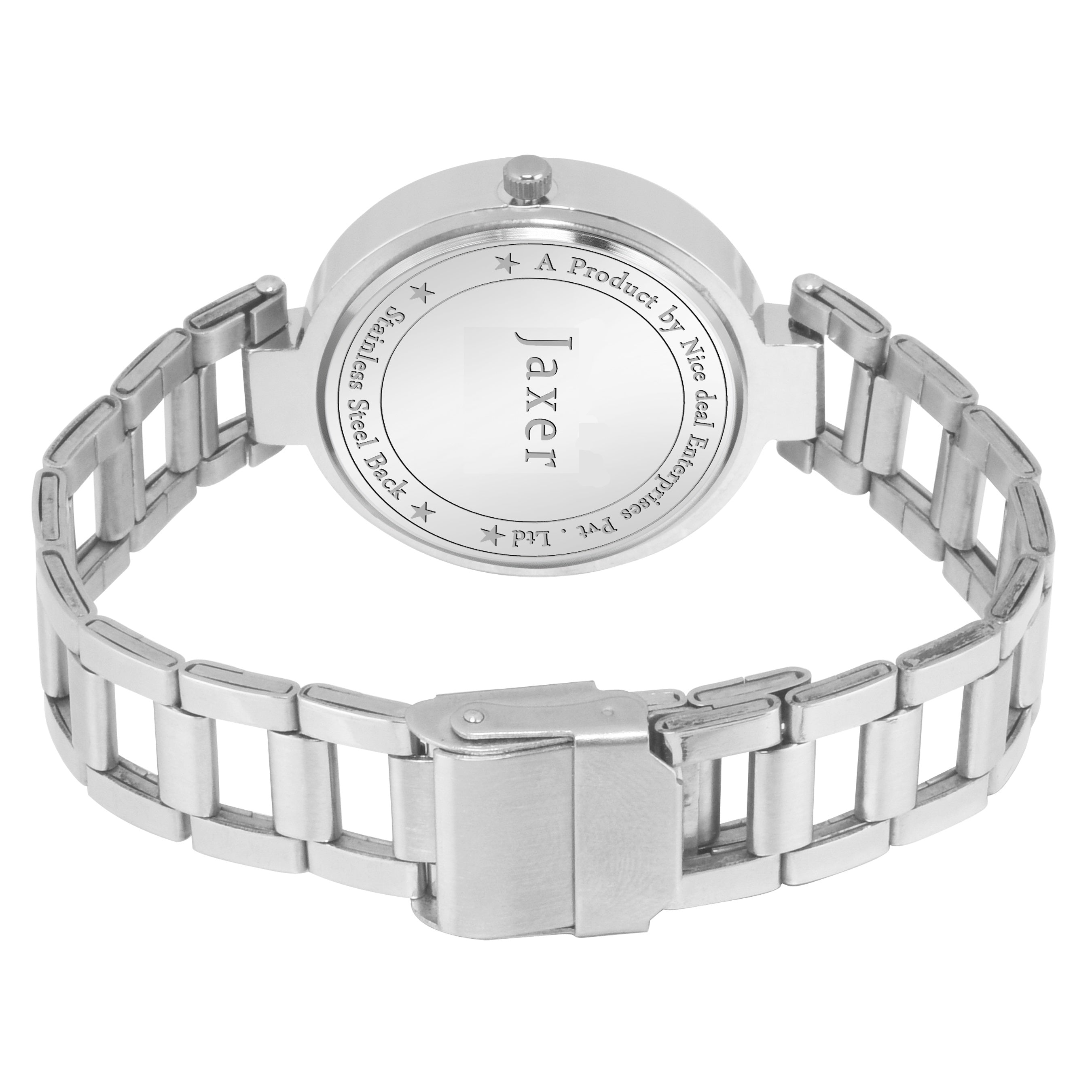 Jaxer Trendy Blue Dial Steel Chain Analog Watch - For Women JXRW2520