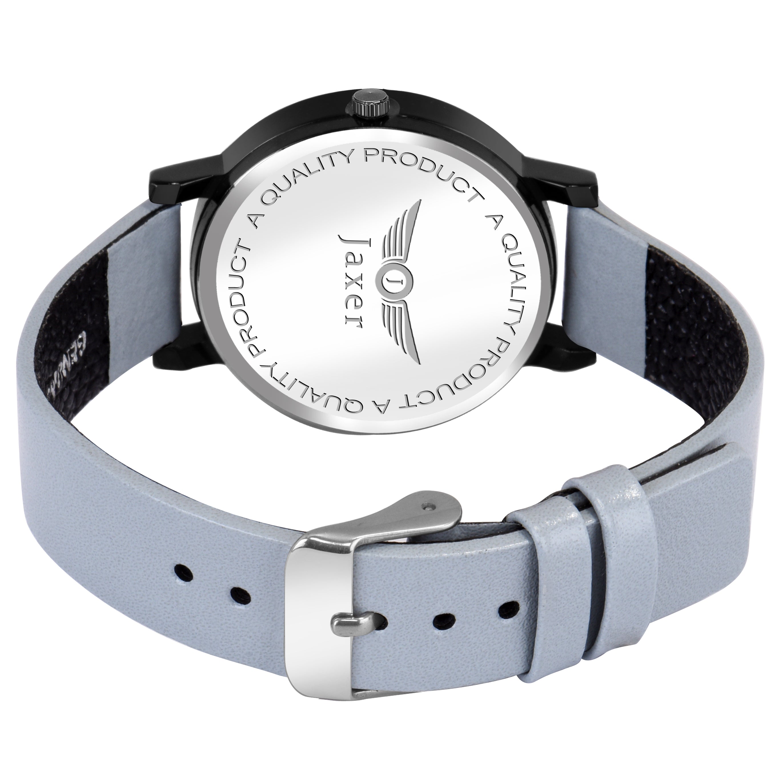 Jaxer Grey Genuine Leather Strap Analog Watch - For Women JXRW2535