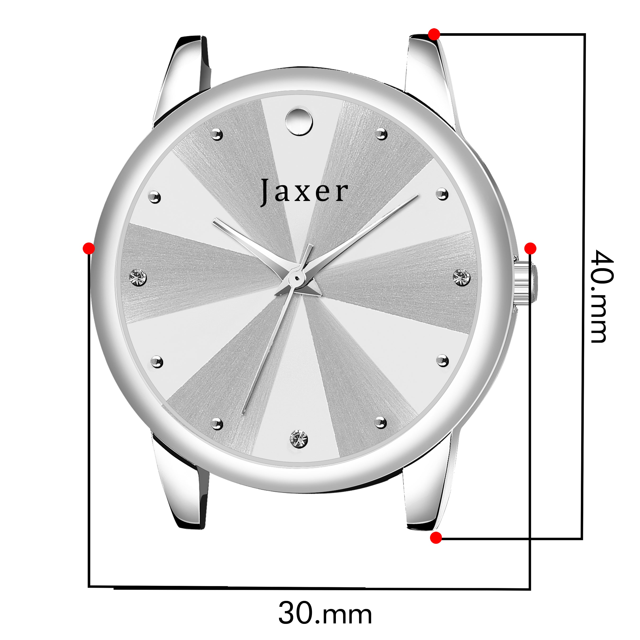 Jaxer Grey Leather Strap Analog Wrist Watch For Women - JXRW2575