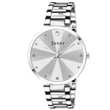 Jaxer Silver Dial Steel Chain Analog Wrist Watch For Women - JXRW2582