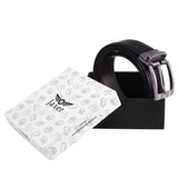 Men Evening, Party, Formal, Casual Black Artificial Leather Reversible Belt - JXBLT101 - Jainx Store