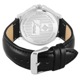 Black Dial Leather Strap Analog Watch For Men
