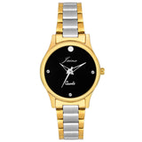 Premium Black Dial Golden Analog Watch - For Women JW1202