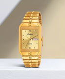 Golden Premium Day & Date Feature Dial Analog Watch - For Men JM1127