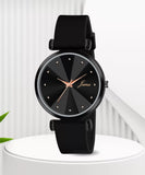 Jainx Black Silicone Band Analog Wrist Watch for Women