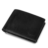 Men Casual, Formal Black Artificial Leather Wallet  (6 Card Slots)