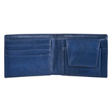 Men Casual, Formal, Evening/Party Blue Artificial Leather Wallet (3 Card Slots) - Jainx Store