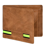 Men Trendy Brown Genuine Leather RFID Wallet - Mini  (3 Card Slots)