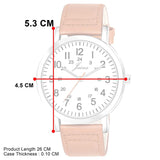 Men's White Dial Leather Strap Analog Watch - JM7144 - Jainx Store