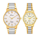 jainx Premium Analogue Couple Watch (White Dial Multicolour Colored Chain)