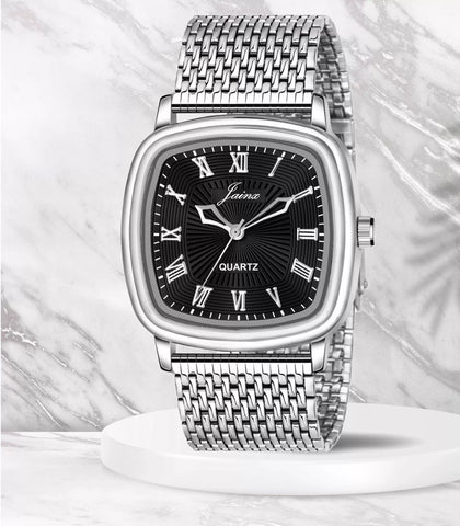 Jainx Black Dial Steel Chain Analog Wrist Watch for Men