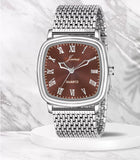 Jainx Brown Dial Steel Chain Analog Wrist Watch for Men - JM7158