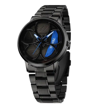Blue and Black Dial gyro watch for men