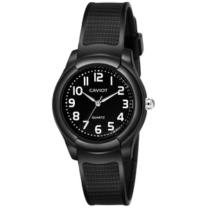CAVIOT Kids Series Black Analogue Wrist Watch for Boys and Girls