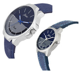 Jainx Stylish Couple'S Denim Strap Analog Watch - JC439