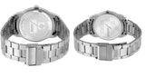 Jainx Couple'S Black Dial Stainless Steel Chain Analog Watch - JC459