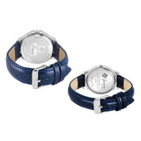 Couple's Blue Day And Date Function Analog Watch