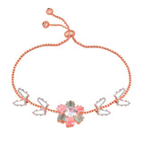 Jainx Rose Gold Bracelet & Stone Studded Gift Set Analog Watch - For Women JGS002