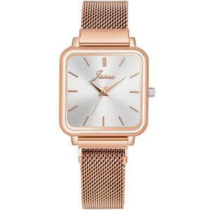 Jainx Rose Gold Stylish Bracelet Gift Set Combo with Analog Wrist Watch for Women - JGS012