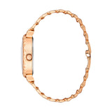 Jainx Rose Gold Stylish Bracelet Gift Set Combo with Analog Wrist Watch for Women - JGS013