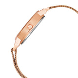 Jainx Rose Gold Stylish Bracelet Gift Set Combo with Analog Wrist Watch for Women - JGS014
