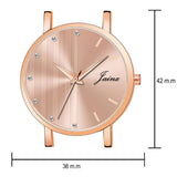 Jainx Rose Gold Stylish Bracelet Gift Set Combo with Analog Wrist Watch for Women - JGS017