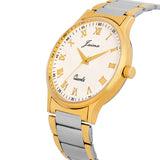 Jainx Two Tone Golden Premium Analog Watch - For Men JM1101