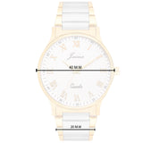 Jainx Two Tone Golden Premium Analog Watch - For Men JM1101