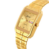 Jainx Golden Premium Day & Date Feature Dial Analog Watch - For Men JM1127