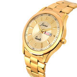 Jainx Premium Gold Day & Date Function Dial Analog Watch - For Men JM1133