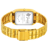 Jainx Green Dial Premium Day And Date Feature Golden Analog Watch - For Men JM1153