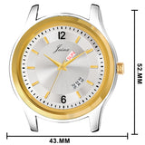 Jainx Silver Dial Day And Date Functioning Analog Watch - For Men JM1173