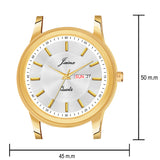 Jainx Premium Day & Date Feature White Dial Analogue Watch For Men - JM1176