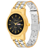 Jainx Premium Day & Date Feature Black Dial Analogue Watch For Men - JM1177