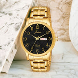 Jainx Premium Day & Date Feature Black Dial Analogue Watch For Men - JM1178