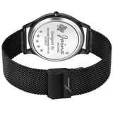 Jainx Premium Slim Black Dial And Mesh Chain Analogue Watch For Men - JM1180